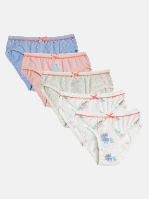 

Marks & Spencer Girls Pack of 5 Basic Briefs T711673, Multi