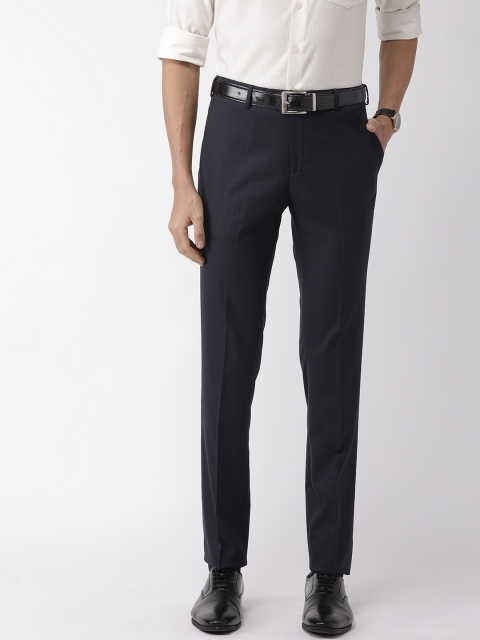 

Raymond Men Navy Blue Slim Fit Solid Formal Trousers