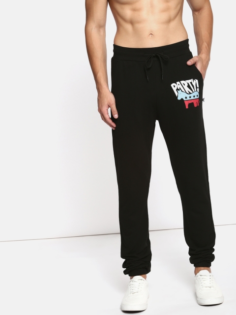 

Kook N Keech Men Black Solid Joggers