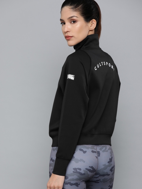 

Cultsport Women Black Solid Flydry Sweatshirt