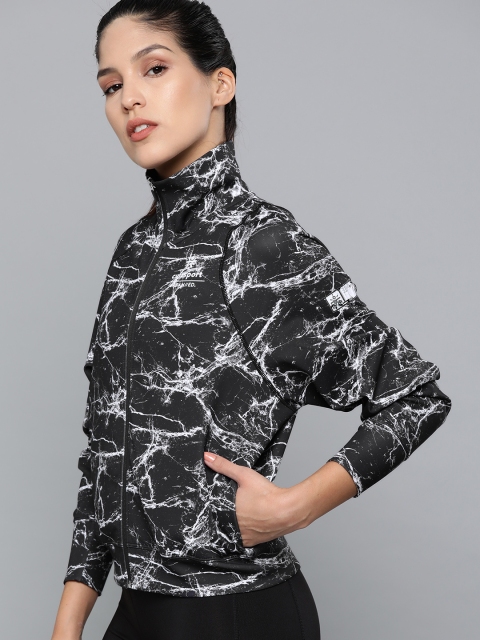 

Cultsport Women Black & White Printed Flydry Sweatshirt
