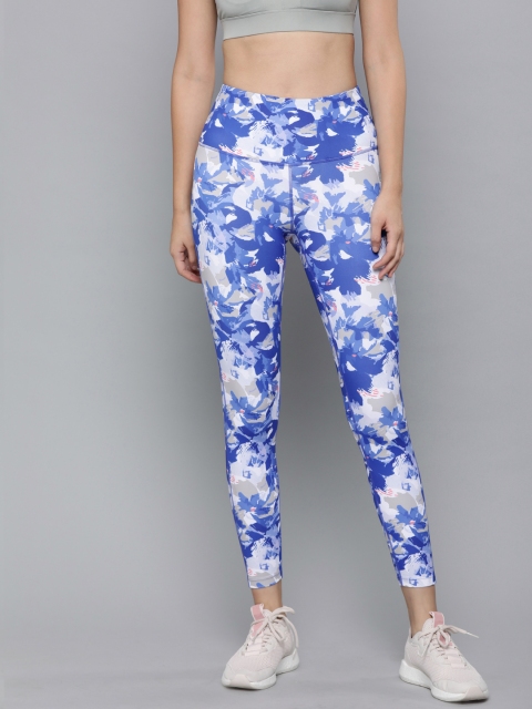 

Cultsport Women Blue & White Fly Dry Printed Tights
