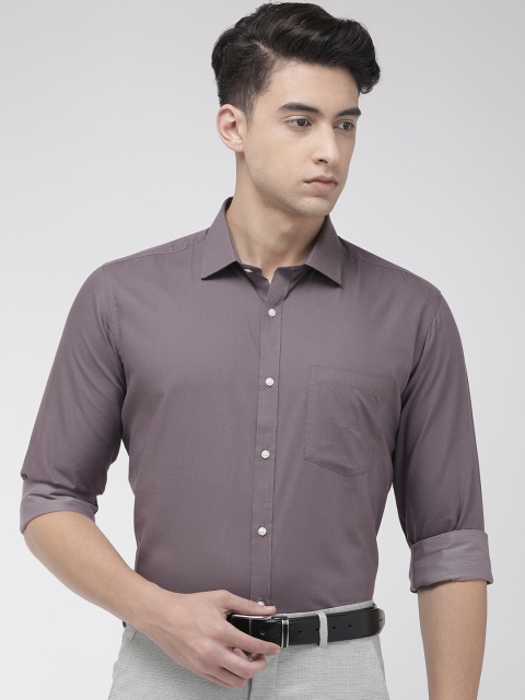 

Park Avenue Men Grey Slim Fit Printed Casual Shirt