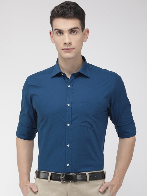 

Park Avenue Men Blue Slim Fit Solid Casual Shirt