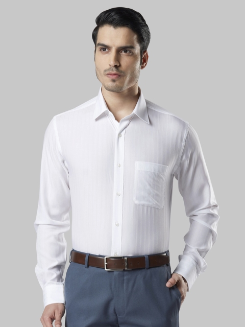 

Raymond Men White Slim Fit Solid Casual Shirt