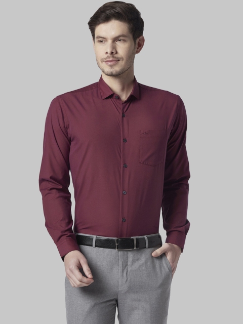 

Park Avenue Men Maroon Slim Fit Solid Formal Shirt