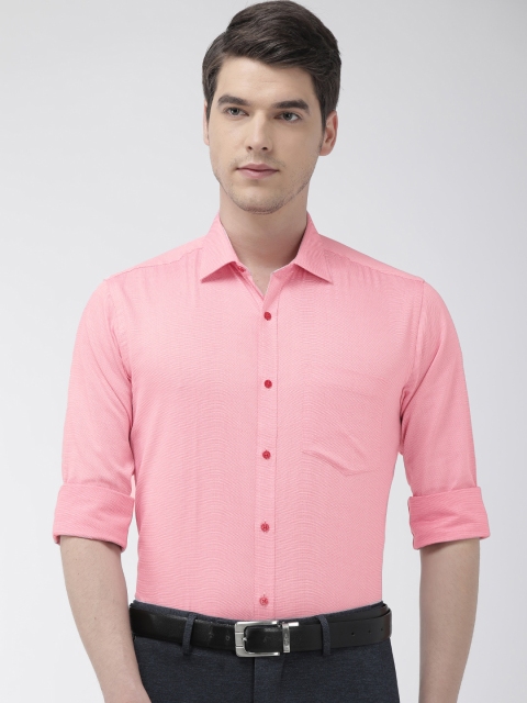 

Park Avenue Men Pink Slim Fit Self Design Formal Shirt