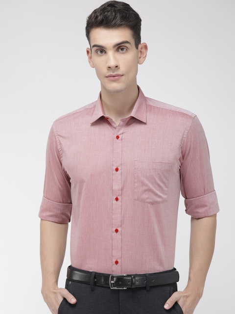 

Park Avenue Men Red Slim Fit Solid Casual Shirt