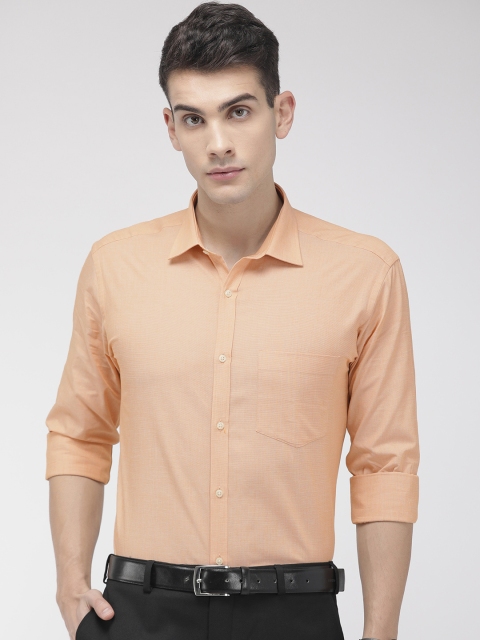 

Park Avenue Men Orange Slim Fit Solid Formal Shirt