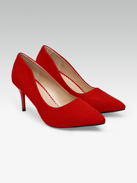 

Carlton London Women Red Solid Pumps