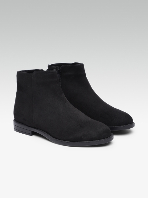 

Carlton London Women Black Solid Flat Boots