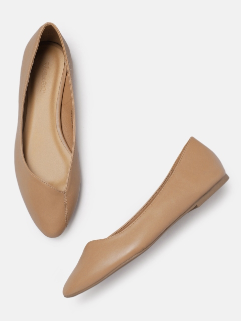 

Allen Solly Women Beige Solid Leather Ballerinas