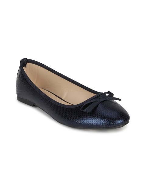 

Allen Solly Women Navy Blue Solid Leather Ballerinas