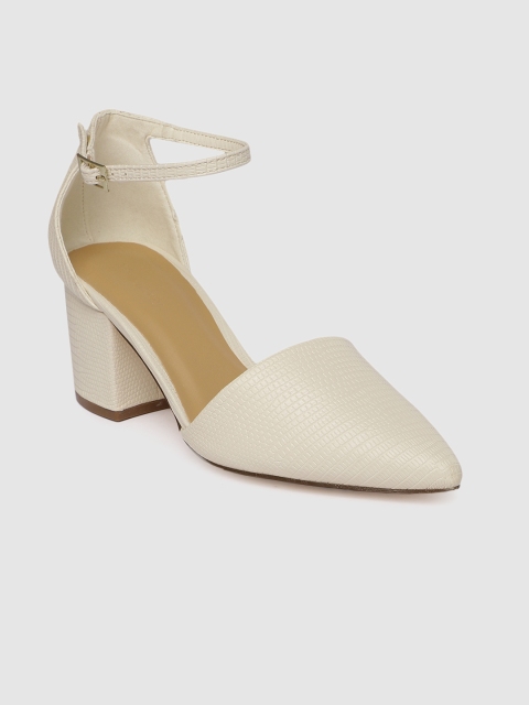 

Allen Solly Women Beige Textured Leather Sandals