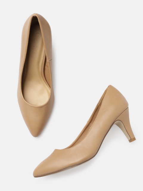 

Allen Solly Women Beige Solid Pumps