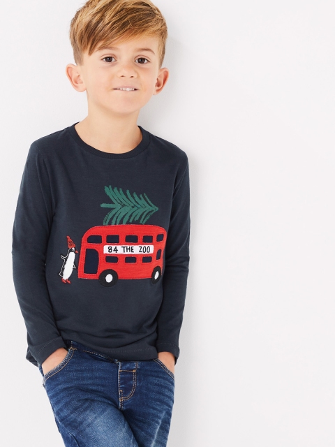 

Marks & Spencer Boys Pack of 3 Round Neck T-shirts, Red