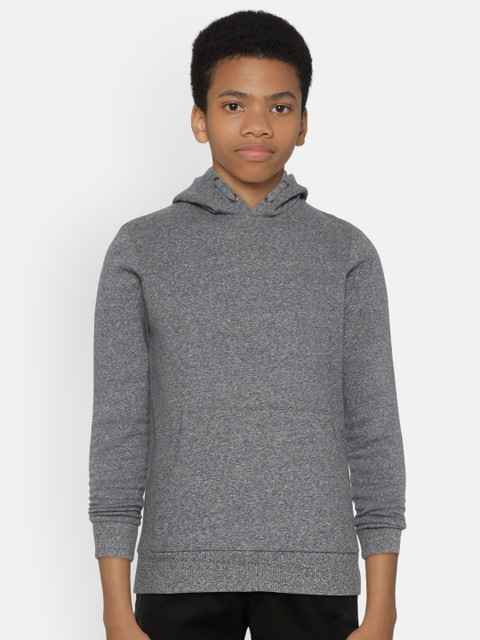 

Marks & Spencer Boys Charcoal Grey Solid Hooded Sweatshirt