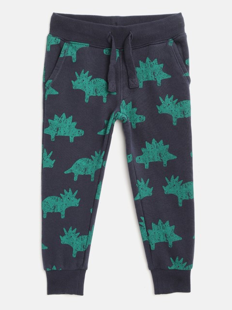 

Marks & Spencer Boys Navy & Green Dinosaur Print Joggers, Navy blue