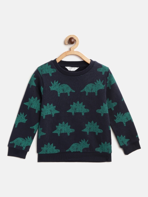 

Marks & Spencer Boys Navy Blue & Green Dinosaurs Printed Sweatshirt
