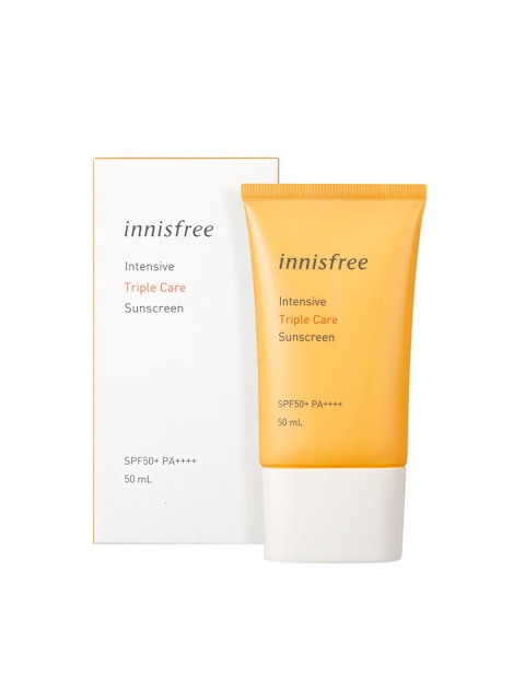 

Innisfree Unisex SPF 50 Intensive Triple Care Sunscreen 50 ml, Yellow