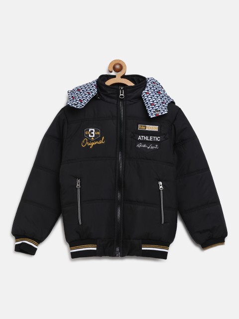 

Fort Collins Boys Black Solid Bomber Jacket