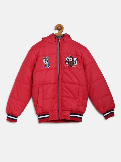 

Fort Collins Boys Red Solid Bomber Jacket