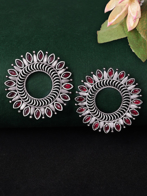 

Rubans Silver-Toned Classic Studs