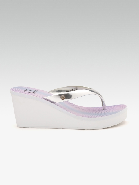 

Carlton London Women Silver-Toned Solid Wedges