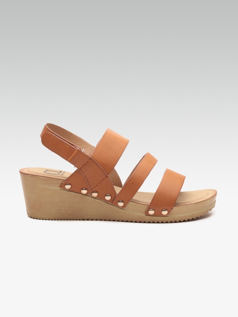 

Carlton London Women Tan Brown Solid Wedges