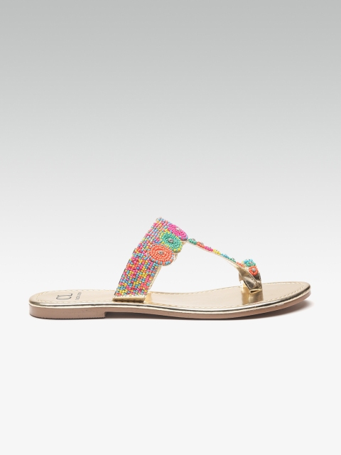 

Carlton London Women Multicoloured Embellished One Toe Flats, Multi