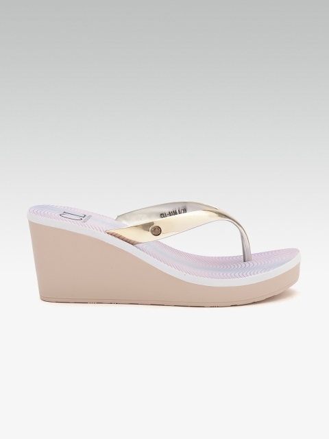 

Carlton London Women Gold-Toned Solid Wedges