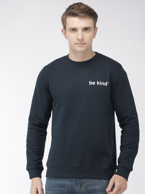 

Celio Men Navy Blue Solid Sweatshirt