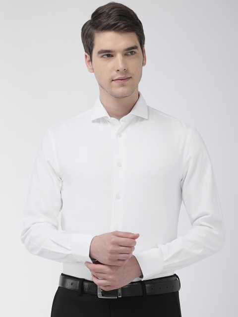 

Celio Men White Club Slim Fit Solid Formal Shirt
