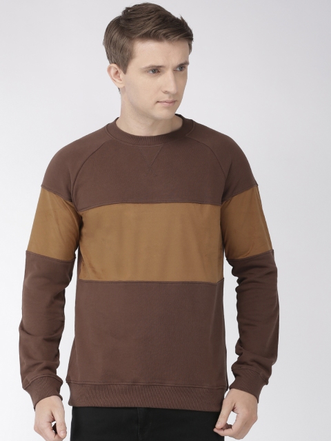 

Celio Men Brown Colourblocked Sweatshirt