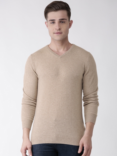 

Celio Men Beige Solid Pullover Sweater