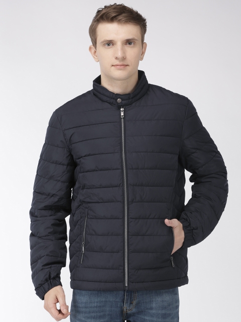 

Celio Men Navy Blue Solid Water Repellent Puffer Jacket