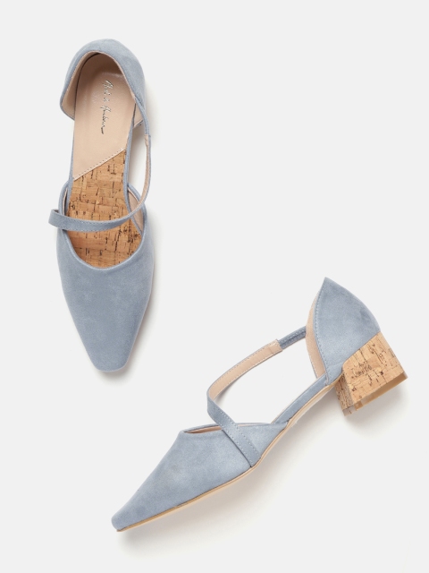 

Mast & Harbour Women Blue Solid Pumps