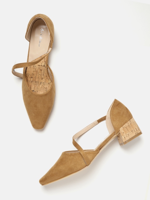 

Mast & Harbour Women Camel Brown Solid Pumps