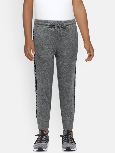 

Pepe Jeans Boys Grey Melange Solid Joggers