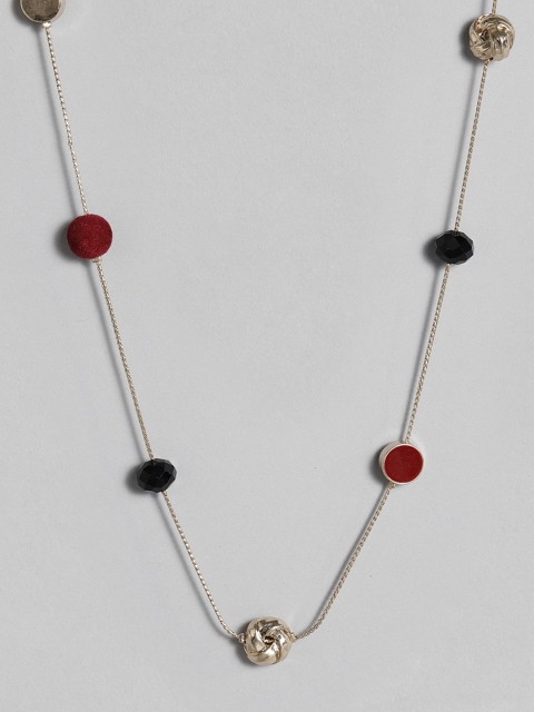 

Accessorize Ivy League Artificial Stone Beaded Long Necklace, Gold