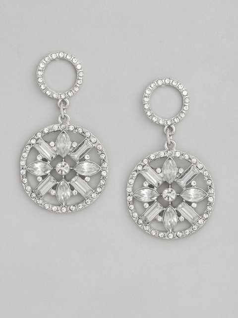 

Accessorize Women Silver-Toned Classic Drop Earrings