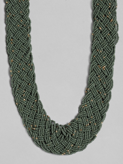 

Accessorize Alloy Enameled Gemma Artificial Beaded Necklace, Green