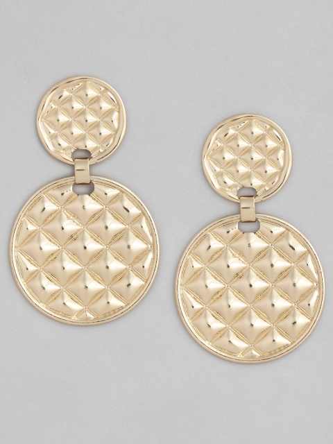 

Accessorize Gold-Toned Circular Drop Earrings