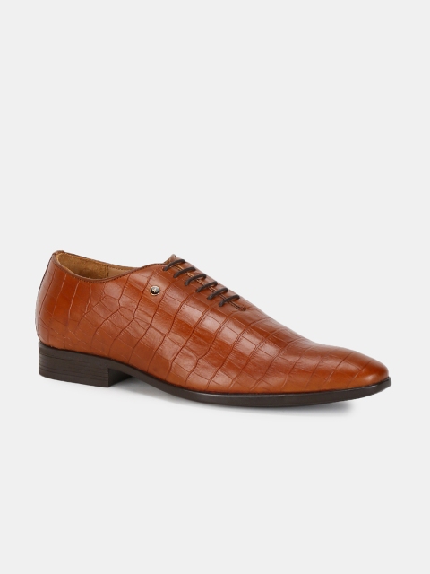 

Arrow Men Brown Textured Leather Formal Oxfords