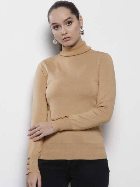 

DOROTHY PERKINS Women Beige Solid Sweater