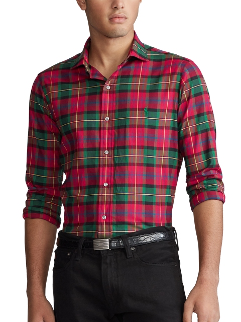

Polo Ralph Lauren Custom Fit Tartan Twill Shirt, Red