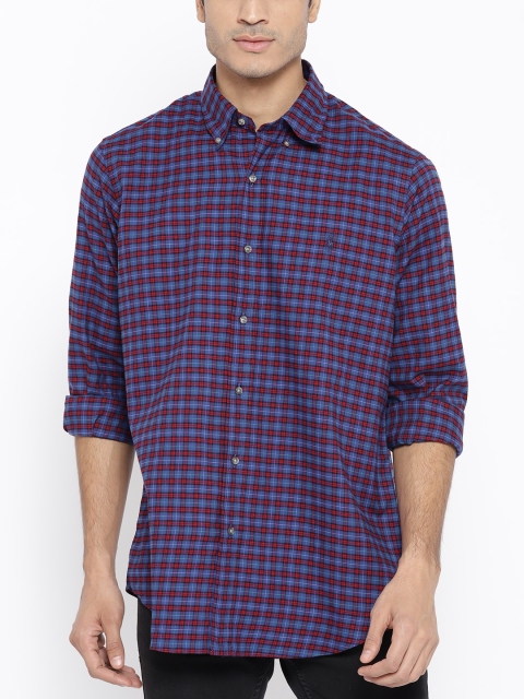 

Polo Ralph Lauren Men Blue & Pink Regular Fit Checked Casual Shirt