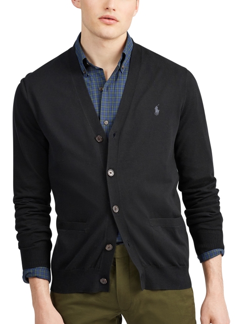 

Polo Ralph Lauren Slim Fit Cotton Cardigan, Black