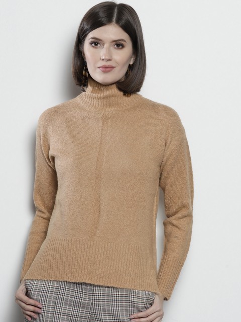 

DOROTHY PERKINS Women Beige Solid Sweater