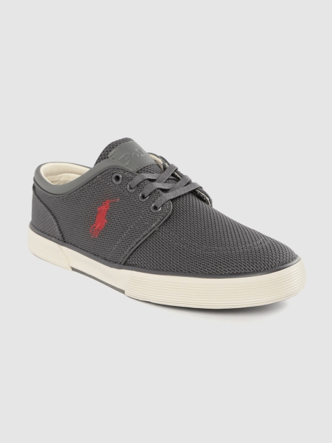 

Polo Ralph Lauren Men Charcoal Grey Woven Design Sneakers